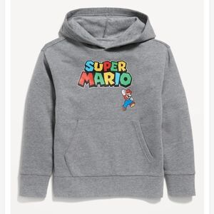 Gray Old Navy Mario Bros. Sweater Hoodie  Boys XL